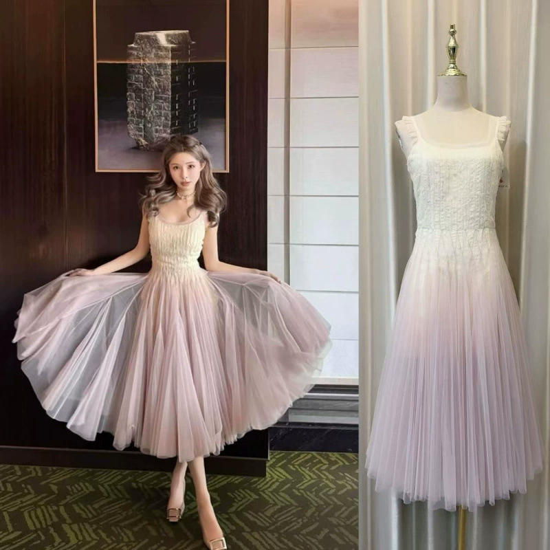 Miss Weiss Bingxin Alocasia Dreamy Fairy Gradient Vacation Dress 25m Длинная юбка Heavy Craft