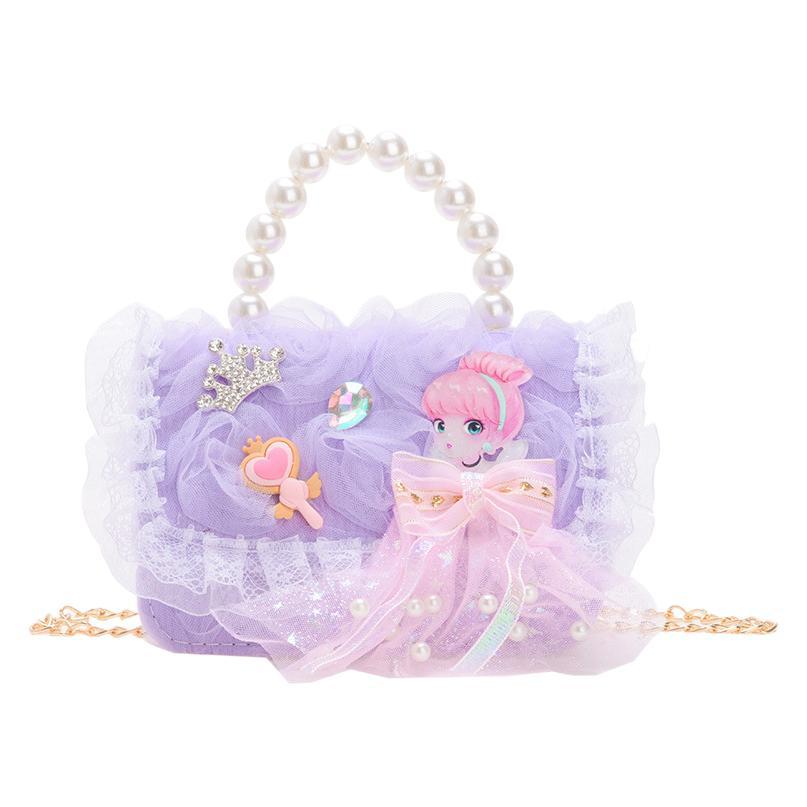 Nuevo 2025 bolso de aire extranjero para niños de moda de hombro niña caricatura encantadora niña pequeña bolsa de mochila princesa Aisha