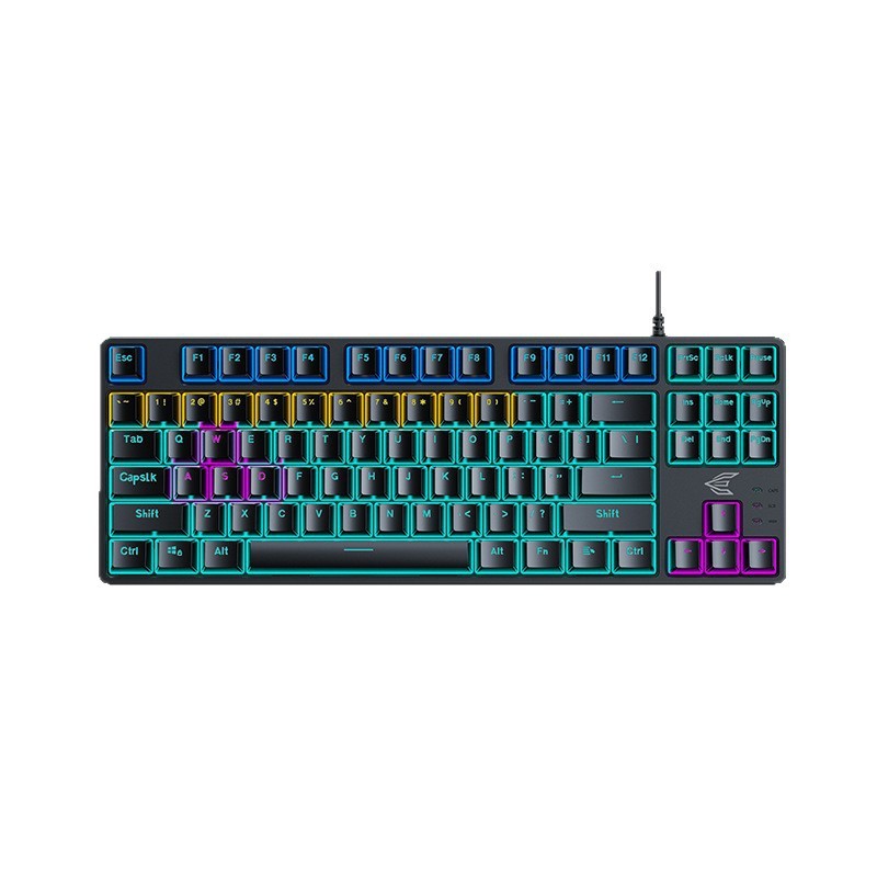 Power E グループ K200 真のメカニカル キーボード有線 e スポーツ 87 キー チキン ビジネス オフィス ミックス ライト ゲーミング キーボード USB|undefined