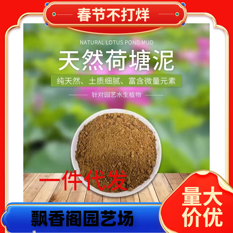 Dropshipping Natural Lotus Pond Mud Water Lily Bowl Lotus Lotus Copper Money Grass Hydroponic Sterile Nutrient Soil