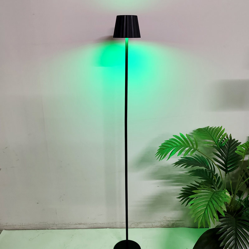 Торшер Wanyi WY22518 черный полосатый, RGB, круглое основание