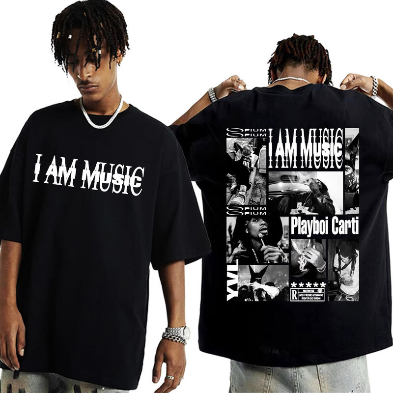 Rapper Playboi Carti I Am Music Album Logo t Shirt Mens Clot