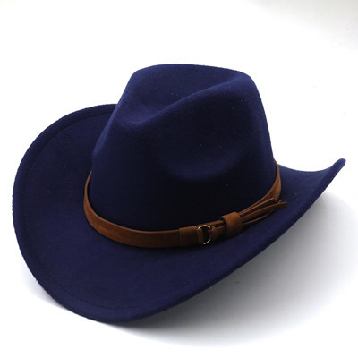 En Gros Rétro Camel Ceinture Large Bord Chapeau De Cowboy Nihaojewelry display picture 1