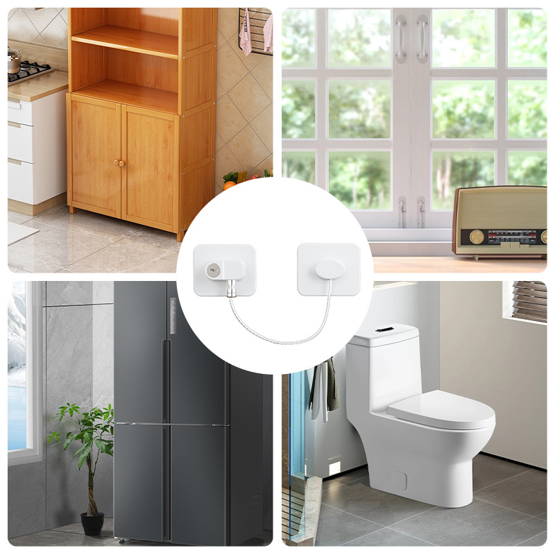 Bloqueo multifuncional para niños Bloqueo de ventana corredizo de metal Bloqueo antirrobo para bebés y ancianos para el hogar Bloqueo de seguridad para refrigeradores