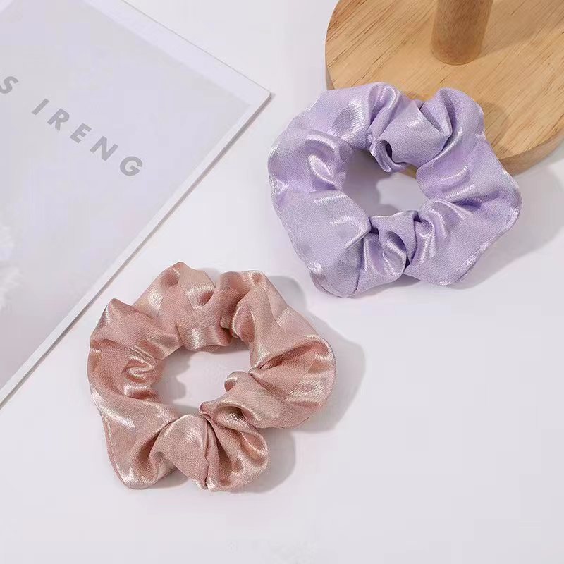 Fascia per capelli in tessuto di salsiccia grassa retrò francese, in tinta unita, con doppi noodles di cristallo, transfrontaliera europea e americana_voghion.com