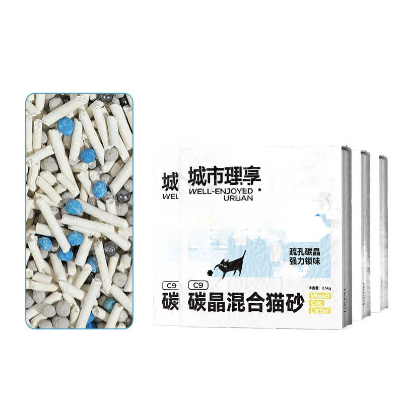 城市理享混合猫砂豆腐砂除臭几近无尘膨润土防臭猫砂包邮公斤|undefined