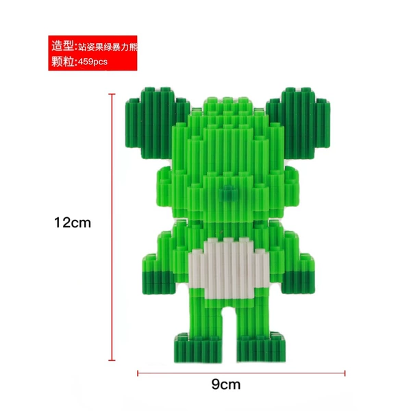6120 Stand with green violent bear