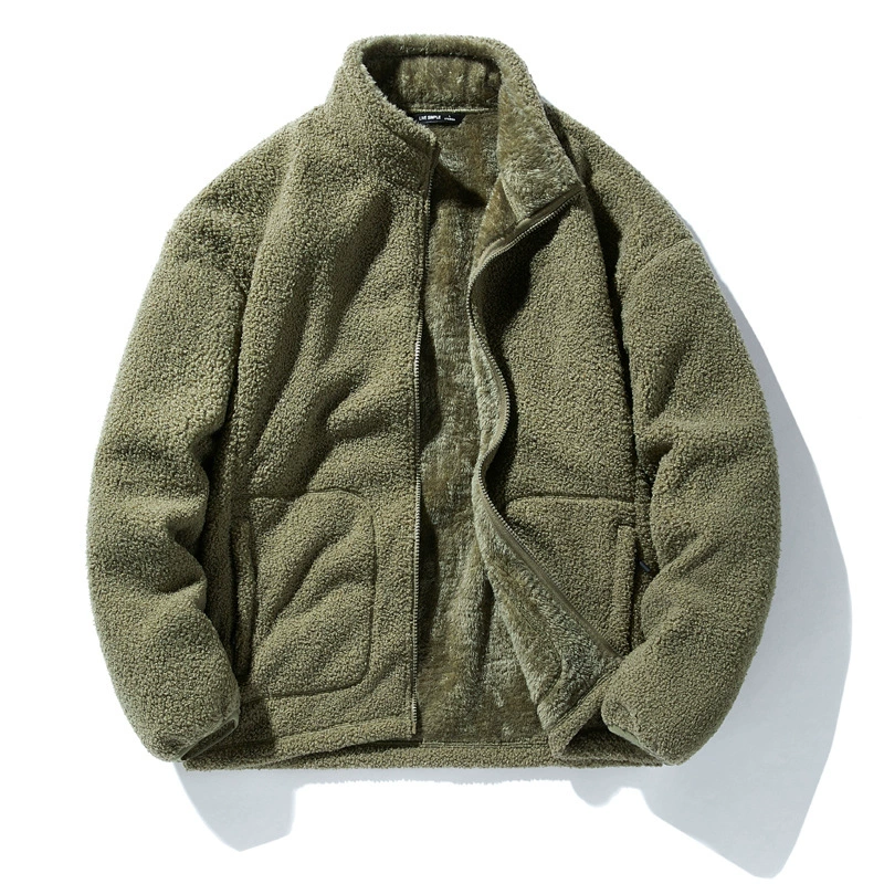 Velvet demi-season jacket, sweatshirt, keep warm cardigan with zipper