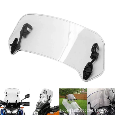 Ebay Cross-Border Hot-Selling Motorcycle Modification, Heightening Small Windshield, Heightening Small Windshield, Adjustable Deflector