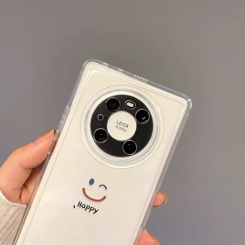 Smiley simple para Huawei mate60Pro funda para teléfono móvil P70 nuevo Honor 100pro/NOVA12/p40