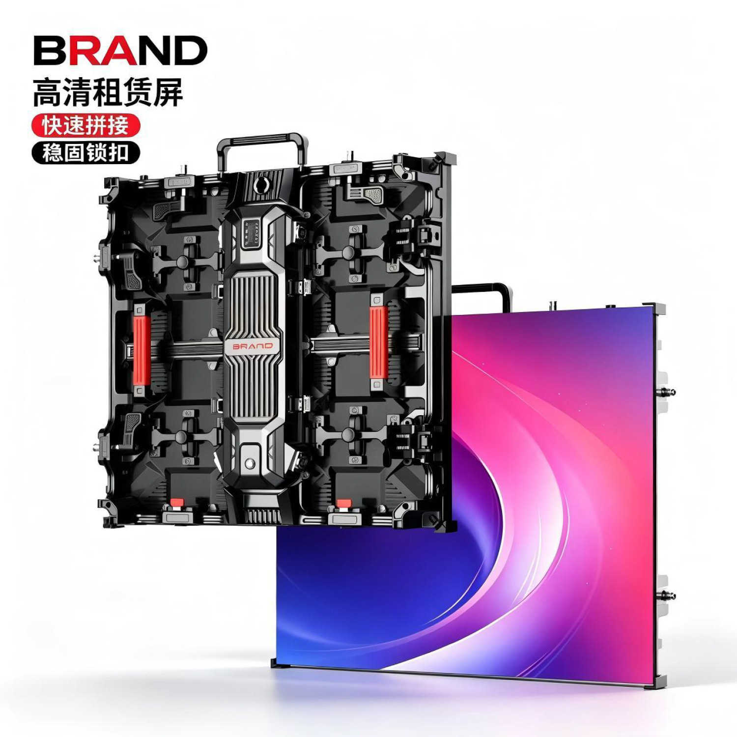 Source factory P3.91 indoor full-color LED rental screen module, high-definition splicing screen for stage performances