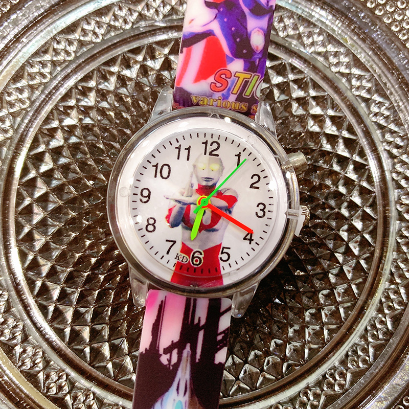 Aisha Niña de dibujos animados impreso reloj de cuarzo luminoso 2023 reloj para niños lindos al por mayor de suministro transfronterizo