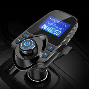 t11 car mp3 bluetooth player song name display car hands-free fm transmitter dual USB car charger bluetooth mp3