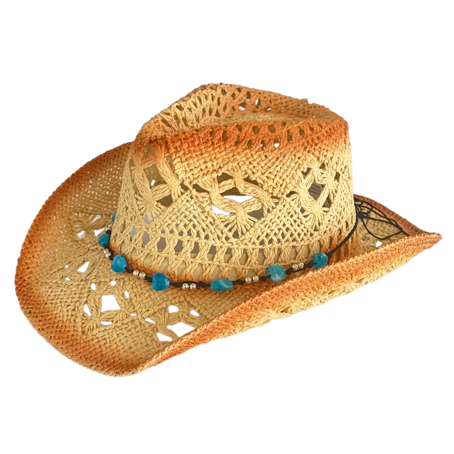 Vintage Straw Cowboy Hat For Beach Holidays And Summer Vacation_voghion.com