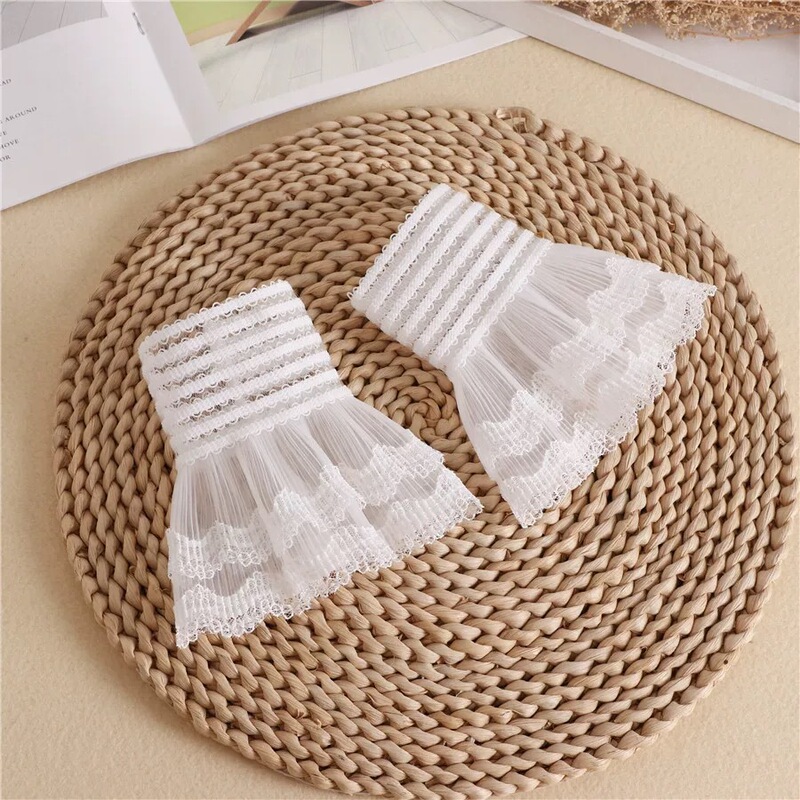 Fake Sleeves for Women, Versatile Lace Short Sleeves, Mesh Lace Decoration, Fake Cuffs, Clothes Sleeves, Extended Inner Wear Artifact
