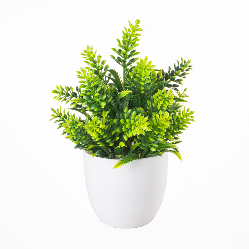 Planta Artificial en Maceta para Escritorio de Plástico, Decorativa, para Sala de Estar