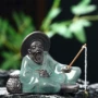 姜太公桌面陶瓷茶宠摆件