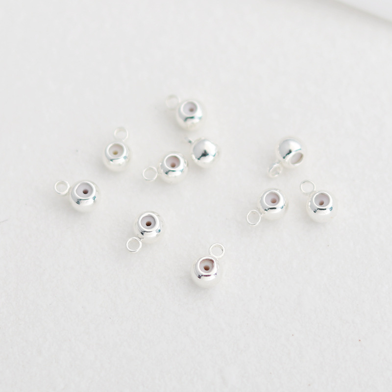 실버 가방 골드 컬러 실리콘 조정 구슬 포지셔닝 체인 조정 구슬 휠 평면 고무 플러그 구슬 DIY 보석 액세서리
