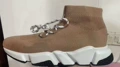 First Generation Sock Shoes with Lace-Up in Coffee