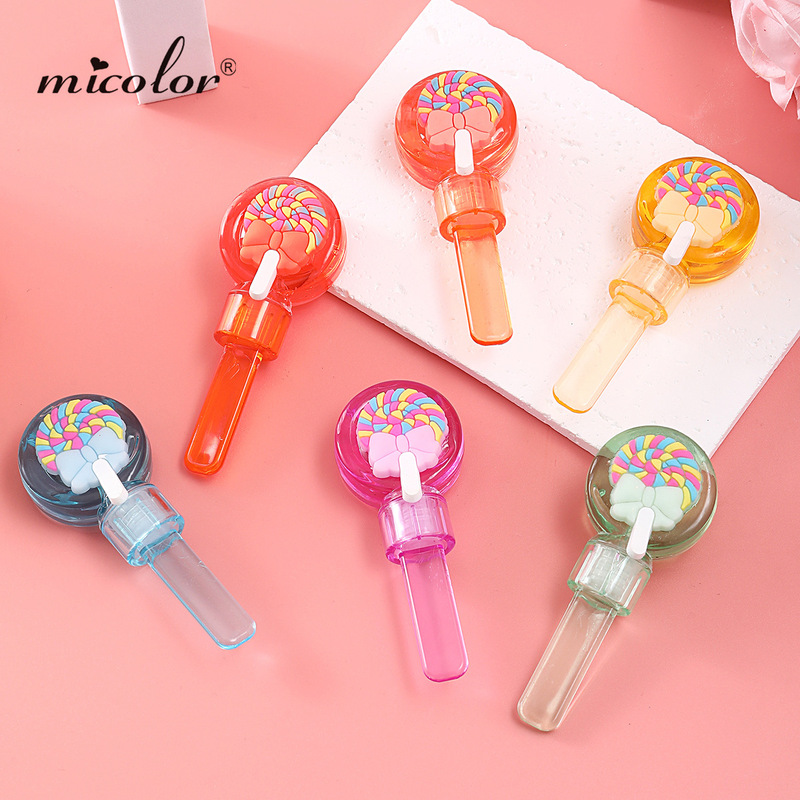 クロスボーダー Micolor ロリポップ透明リップオイル保湿保湿水光ミラーリップグロスリップグロス|undefined