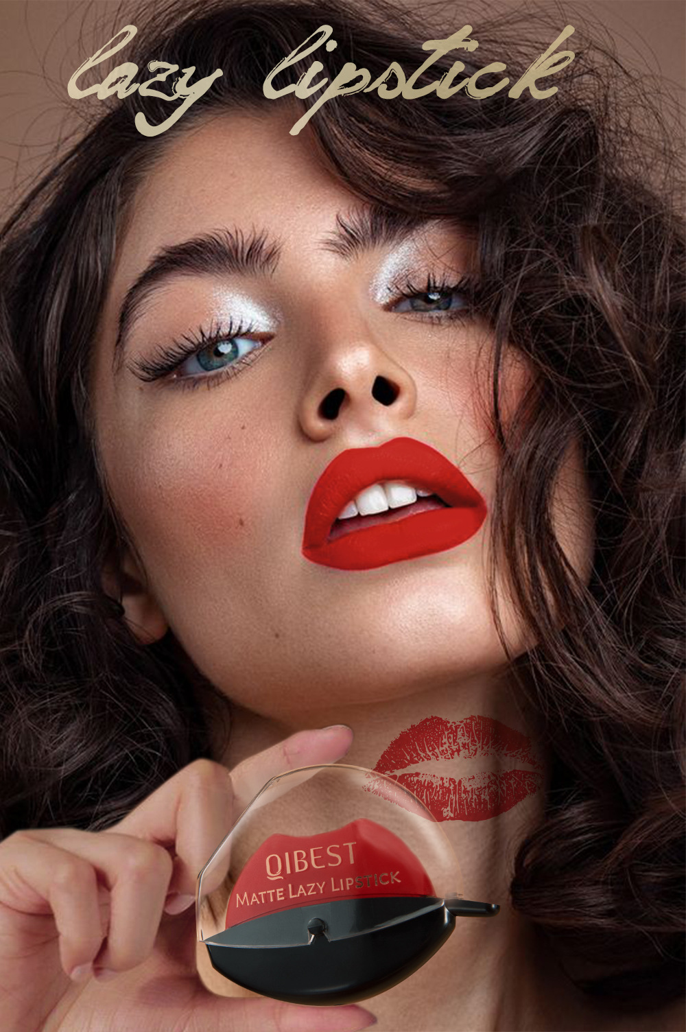 QIBEST Lazy Lip Lipstick is not easy to fade, has a long-lasting matte finish, and does not stick to the rim of the cup. Wholesale Application Scenario