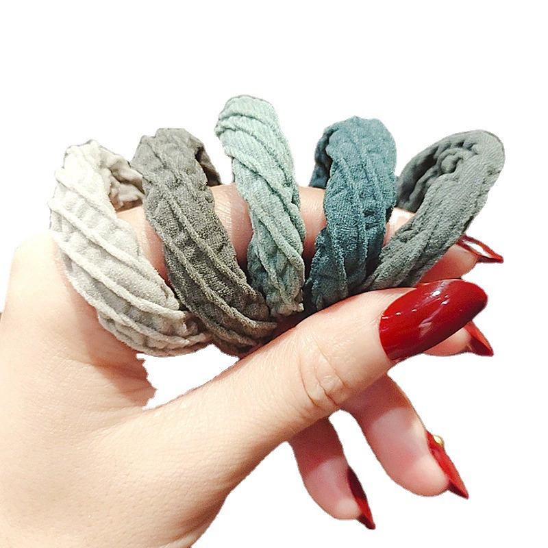 Hair Rope (Base) — Japanese/Korean Simple Elegant Gradient Hair Tie, Soft Lightweight