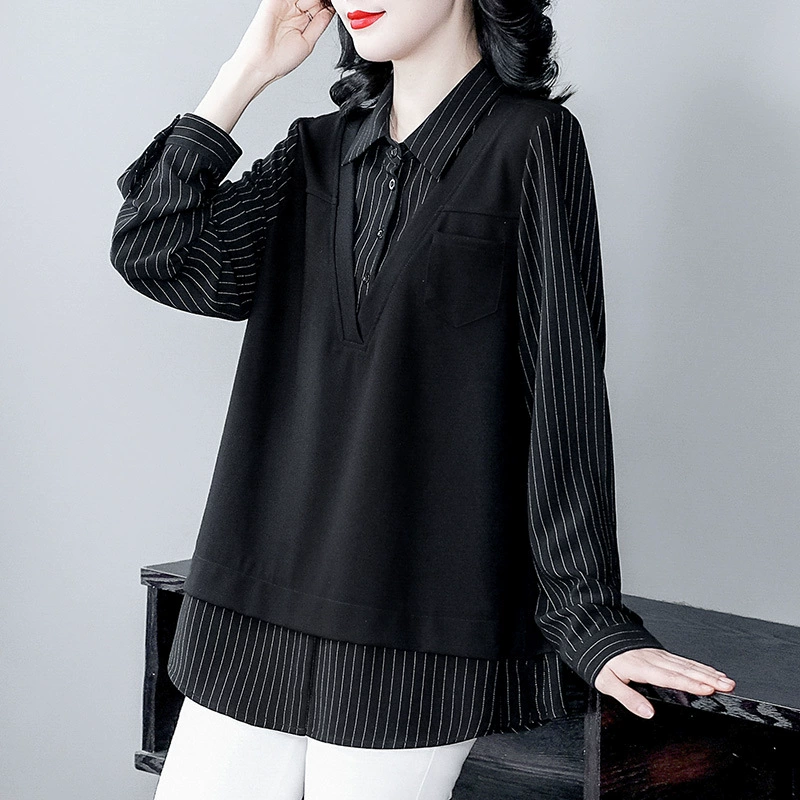 Весенние новые повседневные легкие и зрелые пригородные поддельные комплекты из двух частей