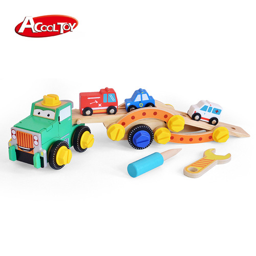 Children's Brain Screw Nut Combination Toy for Boys, Intelligent Assembleable Screwdriver, Assembly Truck, for Baby 2-3-4 Years Old