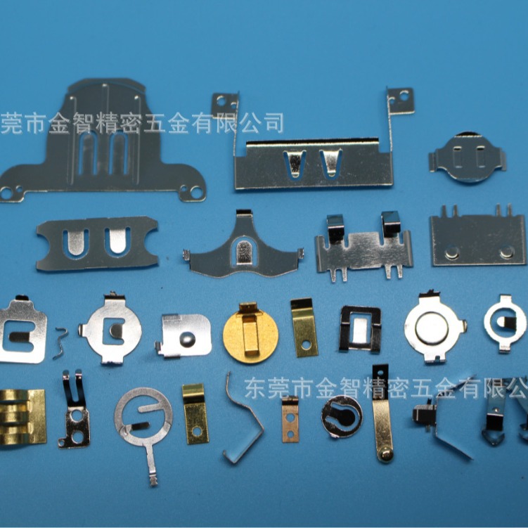 生产五金冲压件纽扣弹片大电流电池弹片弹簧导电接触片导电接触铜