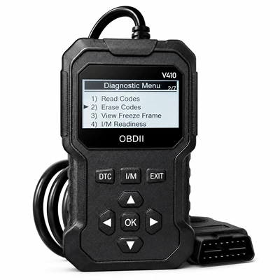 Obd2 Car Engine Fault Diagnosis Instrument V410 Code Reading Card Multi-Language Cross-Border Foreign Trade Wholesale (Other Automotive Safety Supplies) - black