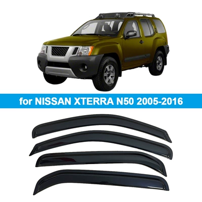 Suitable for Nissan Nissan Xterra N50 2005-2016 Rain Shield Side Window Deflector Rain Eyebrow Thickened (Rain shield) - for-nissan-xterra-n50-2005-20164pcs