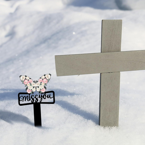 Iron Butterfly Metal Craft Ornament for Garden Stake Outdoor Courtyard Garden Decoration Insert