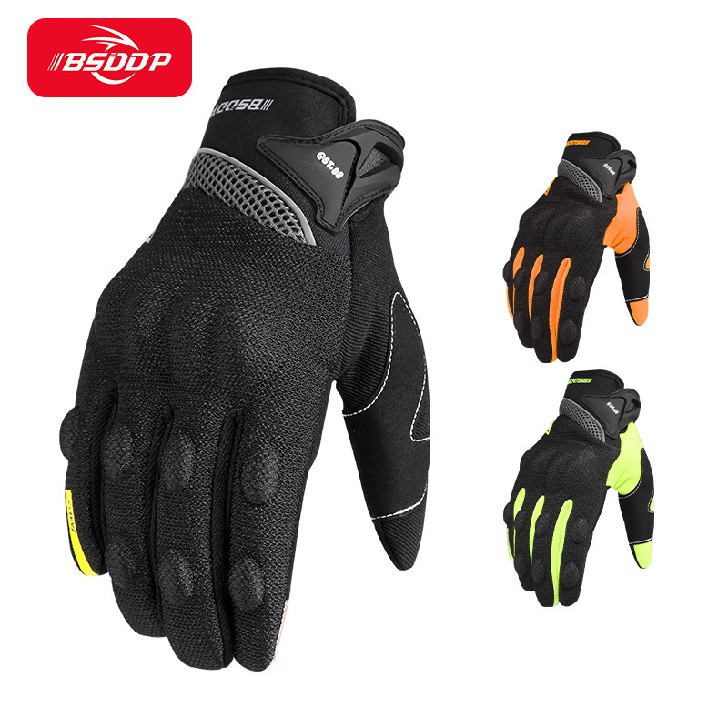 Guantes de motocicleta para hombres jinetes deportivos al aire libre montar anti-caída antideslizante locomotora de dedos completos equipos de carreras anti-caída y anti-desgaste