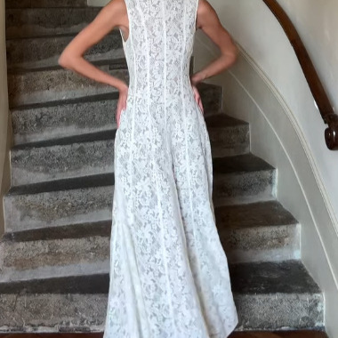 Small design summer lace fitted elegant dress