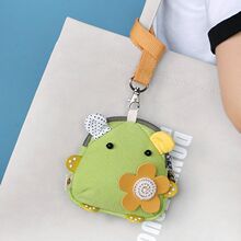 三色补丁卡通小钱包女创意帆布学生硬币袋迷你可爱韩国布艺零钱包
