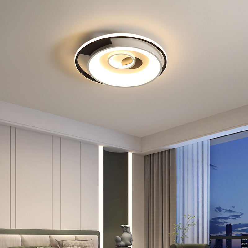 2025 nueva lámpara de sala de estar lámpara de techo LED dormitorio comedor simple atmósfera iluminación del hogar lámpara ultrafina