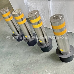 304 Stainless Steel Movable Reflective Anti-Collision Column, Pedestrian Street Car Blocking and Car Removal Road Pile Shallowly Buried Ground Column