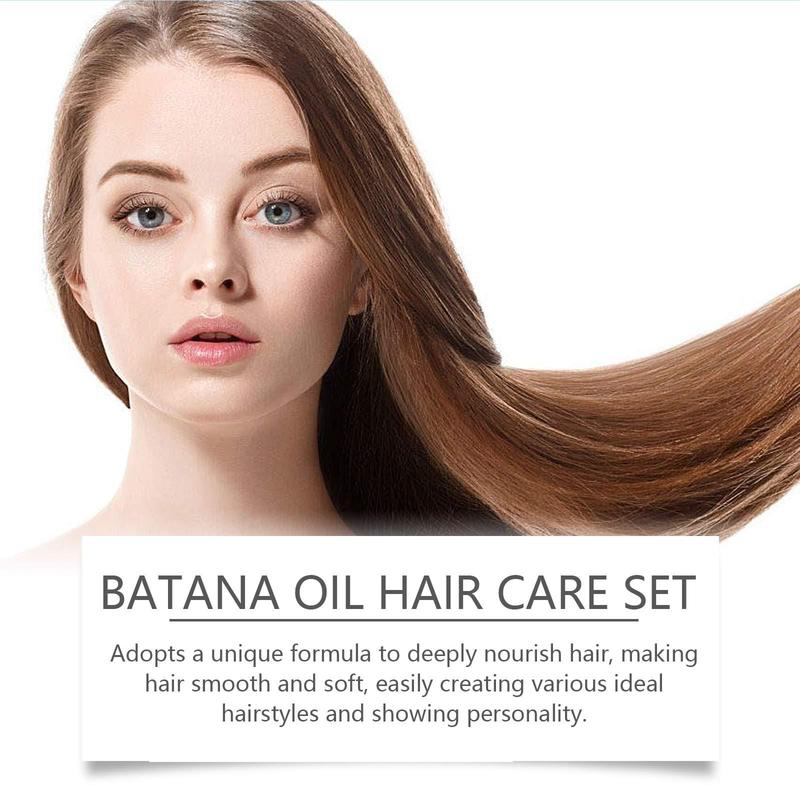 EELHOE バタナオイル リッチヘアケアセット シャンプーとヘアケア 栄養を与えるヘアテール スムージングヘアケアセット|undefined