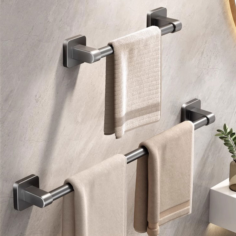 Fao Towel Shelf Punch-Free Wall-Mounted Towel Bar Bathroom Restroom Storage Rack Toilet Single Rack