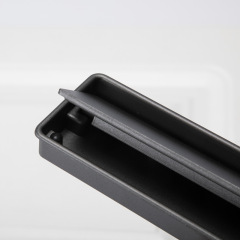 58C1暗裝翻蓋拉手 黑色灰色挖槽抽屜拉手 家具扣手衣櫃門抽屜