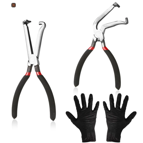 (Straight + Bend) Power-breaking pliers + gloves pair