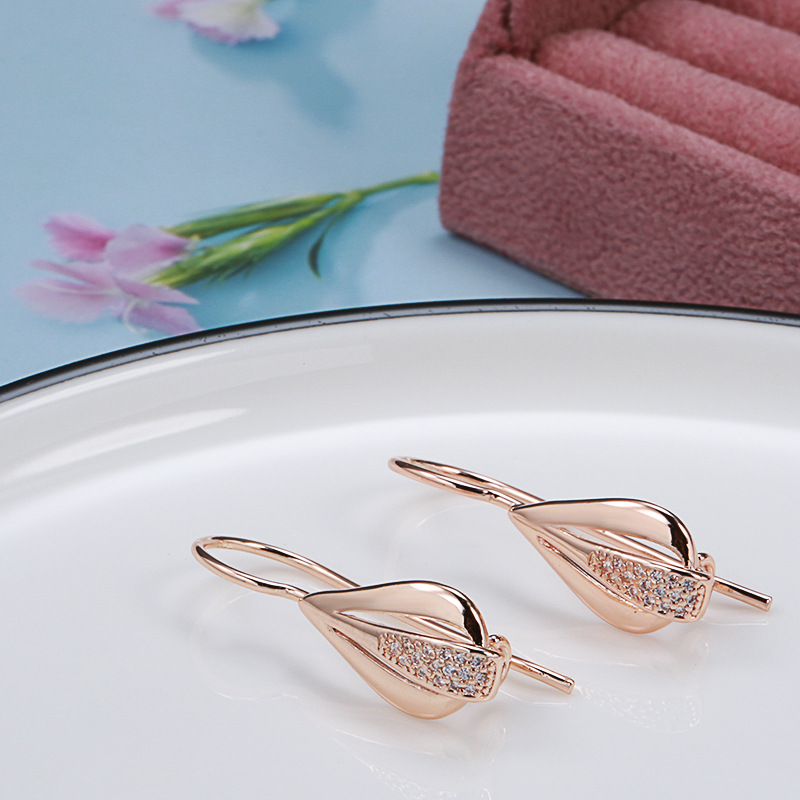 Lightweight Rose Gold Earrings