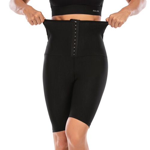 Ladies Sports Body Shaping Waist Cincher High Waist Abdominal Control Sweating Firm Buttocks Shaping Pants