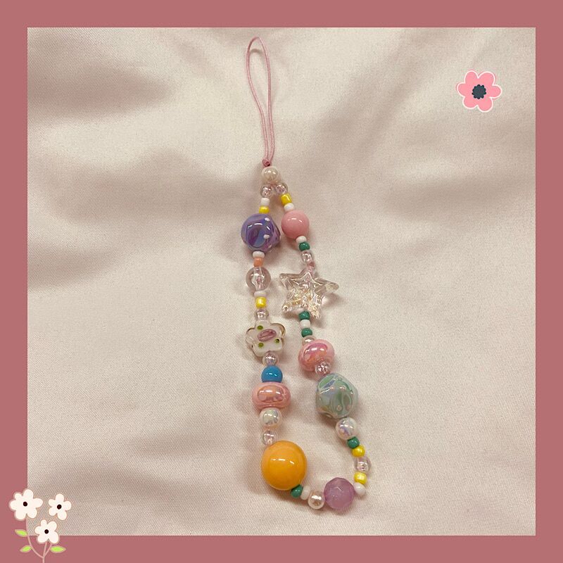 DIY Colorfulful Bead Chain Trendy Shell Lanyard Accessories New Ccd Camera Lanyard Accessories