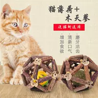 Кошка Polygonum Hydroxylocum изысканный шар молярная чистка зубов устойчивая к укусам палочка мятный колокольчик Игрушка для кошек