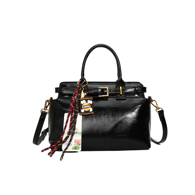 2024 otoño e invierno nuevo estilo de moda de alta gama Kelly Tote bolso de mano de un solo hombro retro de gran capacidad para viajeros transfronterizos