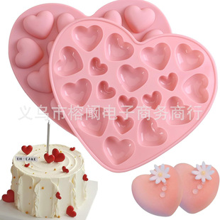 Spot Valentine's Day Heart-Shaped Silicone Mold Chocolate Fondant Cake Handmade Decoration Ornaments Baking Tools H