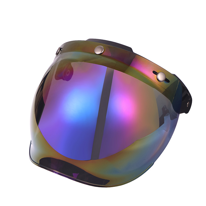 Visera de Burbuja para Casco de Motocicleta Tres Botones PC TPU Resistente a Arañazos image 18