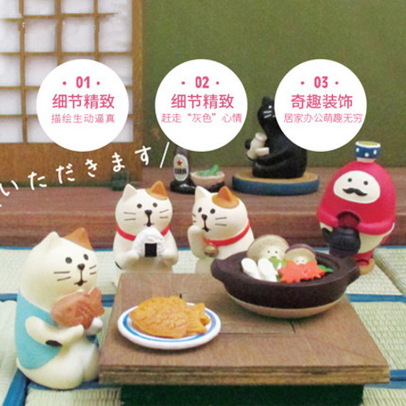 일본 식료품 ZAKKA 음식 및 장난감 INS 장식품 크리 에이 티브 새해 장식품 찻집 수지 공예품 소형 장식품