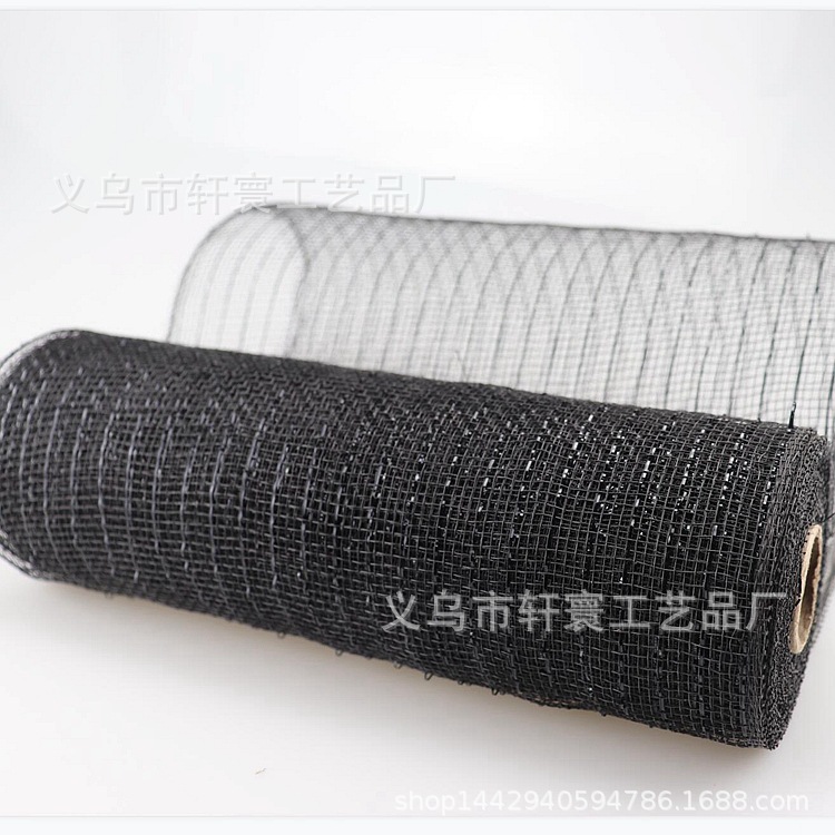 Flor neta Amazon Navidad cinta malla plástico múltiple oro pantalla de seda Halloween Pascua 26cm * 10 yardas